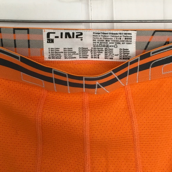 NWT C-IN2  2 Boxers  ZEN BOXER,Navy Blue/Orange - Picture 5 of 14